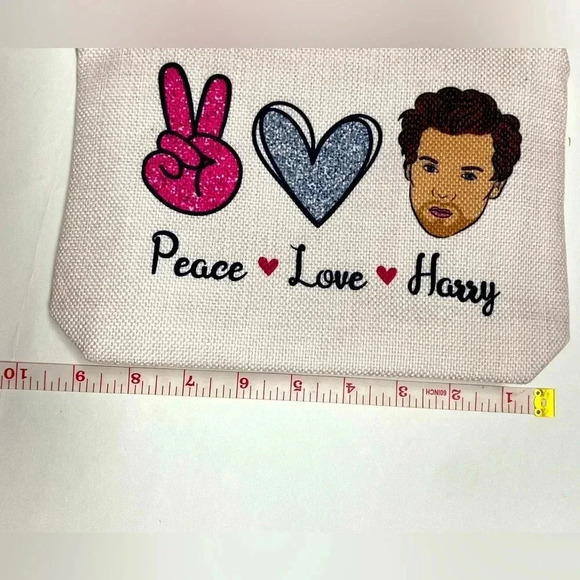 Harry Stlyes - Peace, Love, Harry Makeup /  Cosmetic Bag ✌️ - Picture 2 of 6